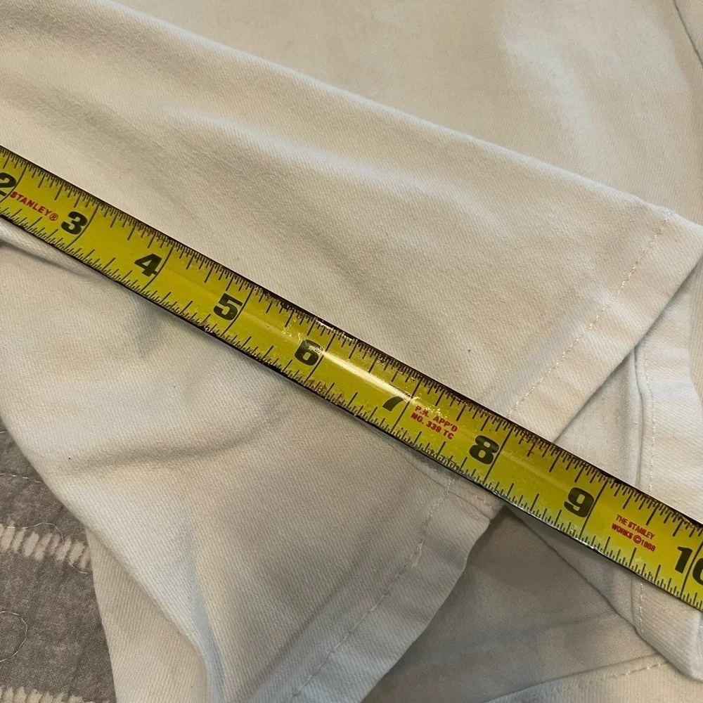 Croft & Barrow white Jean Bermuda Shorts size 18A stretch pull on - Picture 6 of 6
